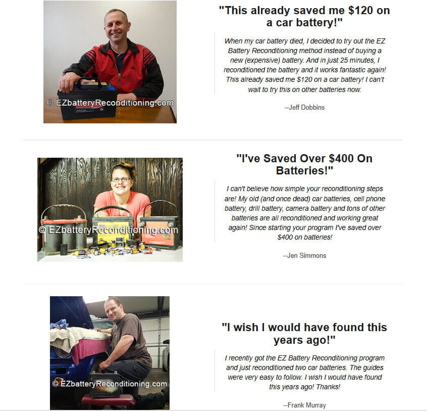 real testimonials